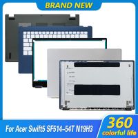 ฝาครอบใหม่เหมาะสำหรับ SF514-54 Acer Swift 5 SF514 SF514-54T-54GT หน้าจอ LCD สำหรับแล็ปท็อปฝาหลัง/ฝาปิดโน้ตบุค/ที่พักเท้า/เคสด้านล่างสีขาว/สีฟ้า/สีเขียว