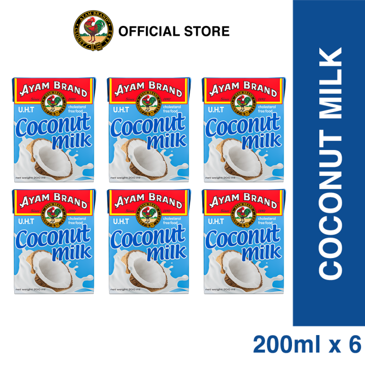 Ayam Brand Coconut Milk (200ml X 6) | Lazada