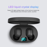 New E6s Smart Digital Display Bluetooth Headset Wireless Mini HIFI Headset Stereo in-Ear Waterproof Sports Earphone