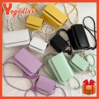 【Ready Stock】 ♧ C23 Yogodlns Women Cute Chain Flap Sling Bags High Quality Candy Color Fashion Shoulder Crossbody Bag