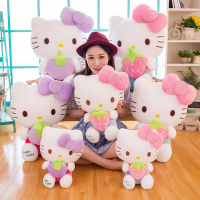 (ร้อน) ใหม่ Sanrio Kawaii H Ello K Itty ของเล่นตุ๊กตาหมอนตุ๊กตายัดไส้สัตว์เด็ก Plushies ตกแต่งบ้าน P Eluche สาวของขวัญวันเกิด