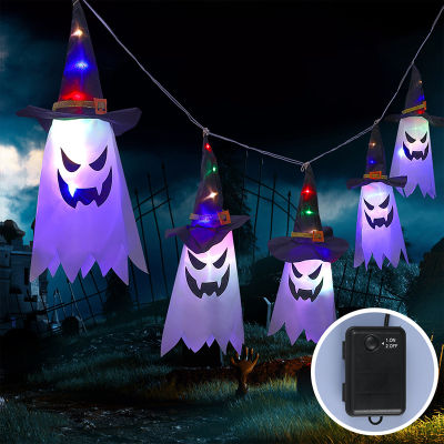 Halloween Spider Web Lights USB Battery Garland Fairy Lights Home Wall LED String Net Lamp Halloween Party Decoration Supplies