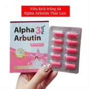 Viên kích trắng Alpha Arbutin 3 Plus hộp 10 viên Hoàng Uyên Cosmetics