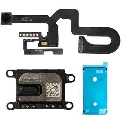 กล้องหน้าพร้อมเซ็นเซอร์ Proximity Light ไมโครโฟน Flex Cable + Ear Piece + เทปกันน้ําสําหรับ iPhone 7 7Plus 8 8Plus