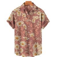 Hawaiian Style Mens Social Summer Shirts Beach Male Clothes Luxury Fashion 2023 Short Sleeve For Men Horror Medieval Printed