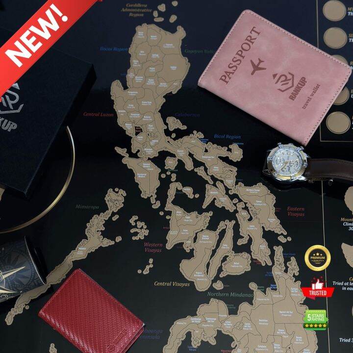 Premium Travel Philippine Scratch off Map for Every Travel Lovers
