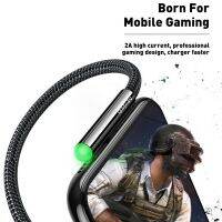 Mcdodo Nylon ided USB Charging Data Cable Fast Charge Gaming with LED For Type C