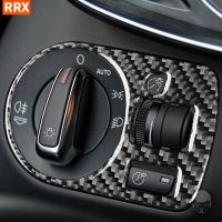 ▲ For Audi A3 S3 2006 2007 Headlight Switch Button Frame Covered Trim Sticker Real Carbon Fiber Car Styling Decoration Accessories