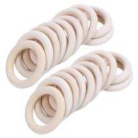 ：》’【 20X Natural Wooden Rings, Diameter 50Mm