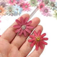 【CC】 50/100pcs Artificial Flowers Small Daisies Wedding Decoration Fake Garland Jewelry Bridal AccessoriesTH