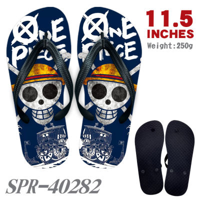 Pirate king slippers Luffy cartoon cartoon flip flops sandal home shoes beach shoes รองเท้าแตะ รองเท้าแตะการ์ตูนอนิเมะ Luffy รองเท้าแตะรองเท้าใส่ในบ้านรองเท้าชายหาด