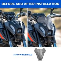 Windshield MT07 fz07 Windscreen Air Wind Deflector For Yamaha MT-07 MT07 MT 07 mt07 fz07 fz-07 fz 07 2021 Motorcycle Accessories