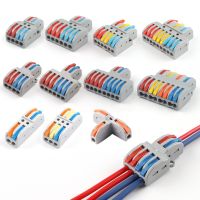 ✚ Quick Universal Compact Conductor Wiring Connection Splitter SPL Spring Splicing Push-in Terminal Block For Home 222 223