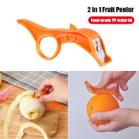 2 In 1 Fruit Peeler, Apple And Orange Peeler, Orange Citrus Peelers, Multi-Functional Ring Peeler, Kitchen Tool Safe Plastic Easy Fruit Peeler For Potatoes, Carrots, Apple, Pears And Oranges