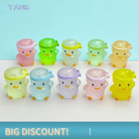 ?【Lowest price】TANG 5pcs MINI Luminous Resin เป็ดเรืองแสงในเครื่องประดับขนาดเล็กขนาดเล็กจิ๋วเป็ด