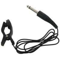 【cw】Universal Acoustic Piezo Guitar Vition Sensor Tuning Clip Line Wire Pickup With 82cm Cable Blackhot