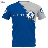 Chelsea Football Club T-Shirt 3D Print Team Graphic Mens Short Sleeve Casual Tops Streetwear