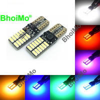 【คุณภาพสูง】Bhoimo T10 หลอดไฟ Led W5W 194 24 Smd 4014 สําหรับติดรถยนต์รถจักรยานยนต์ 6000 K