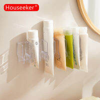 Houseeker ชั้นเก็บของครีมทามือกล่องแยกเครื่องสำอางหลายช่องที่ใส่สบู่ล้างหน้าความจุขนาดใหญ่ที่จัดระเบียบในห้องน้ำ