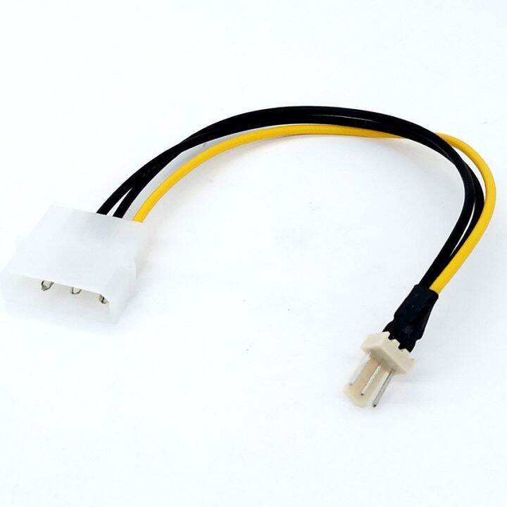 20CM Computer Fan IDE 4 Pin Molex Male To 3 Pin Male power Adapter ...