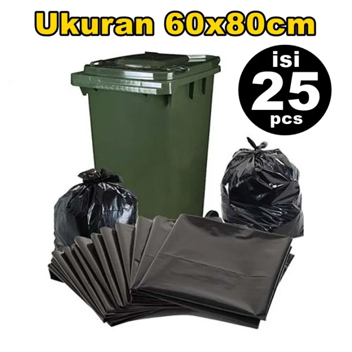 Kantong Plastik Sampah Trash Bag Ukuran 60x80cm Isi 25 Pcs | Lazada