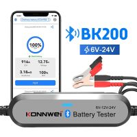 ZZOOI BK200 Bluetooth 5.0 Car Motorcycle Truck Battery Tester 6V 12V 24V Battery Analyzer 2000 CCA Charging Cranking Test Tool