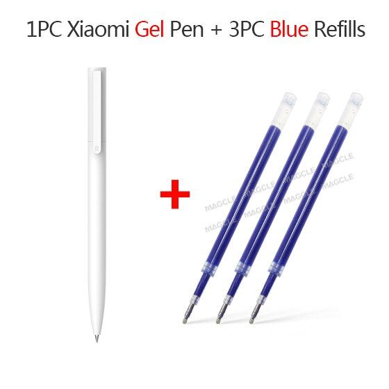 original-xiaomi-gel-pens-0-5mm-no-cap-bullet-pen-black-pen-press-core-premec-smooth-switzerland-refill-mikuni-black-blue-refil-pens