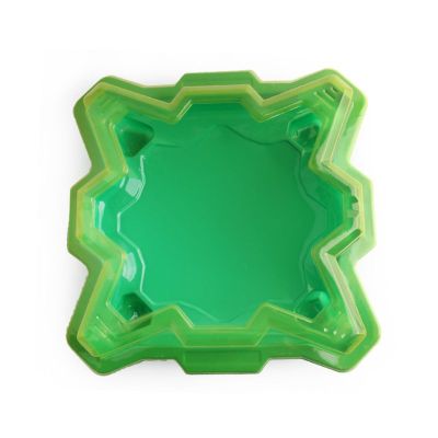 ✅【100% Ready Stock】Green Plastic Gyro Battle Disc Arena Gyro Plate Toy for Kids Children Intelligent Educational Toy Accessories