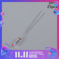 ?【Lowest price】LANG 25PCS 5mm 4mm 3mm CLEAR 12V หลอดไฟขนาดเล็กของหลอดไฟข้าวสาลีสวิทช์ปุ่มหลอดไฟ