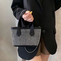 New Style Bright Diamond All-Match Small Bag Classy Travel Messenger Fashion Trendy Shoulder Casual Handbag Tote Bucket 【AUG】