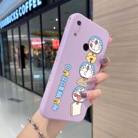 Yiเวปไซต์สำหรับ Huawei Y6s Y6 2019,เคสโทรศัพท์ลายการ์ตูนแมวโดราเอมอนเคสโทรศัพท์ขอบสี่เหลี่ยมเคสซิลิโคนกันกระแทกฝาครอบด้านหลังเต็มกล้องป้องกันซอฟท์เคส