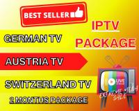 IPTV แพ็คเกจดูทีวี 2 เดือน, รับชมทีวีออนไลน์ GERMAN, SWITZERLAND, AUSTRIA TV, ภาพยนตร์, ซีรี่ย์, ข่าว, กีฬา, และอื่นๆอีกมากมาย ภาพนิ่ง สัญญาณดี ภาพคมชัด