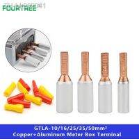 ﹊✥ﺴ Copper-Aluminum Electric Meter Box Pin Terminal Wire Cable Lugs Bare Connector GTLA-10/16/25/35/50mm2 With Insulation Sheath