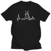 REM Summer Heartbeat of Horse T Shirts Men Short Sleeve Cotton Fashion Riding Horse T shirts Tee Tops XS-6XL