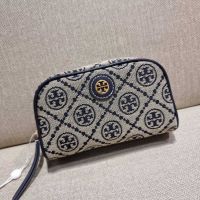 กระเป๋าถือ กระเป๋าใส่ของจุกจิก TORY BURCH T MONOGRAM JACQUARD MINI COSMETIC CASE