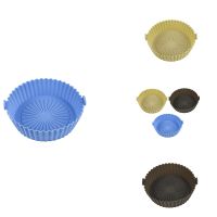 Air Fryer Silicone Pot Mat Cake Molds Silicone Basket Baking Pan for Roasting Microwave Air Fryer Liner Accessories