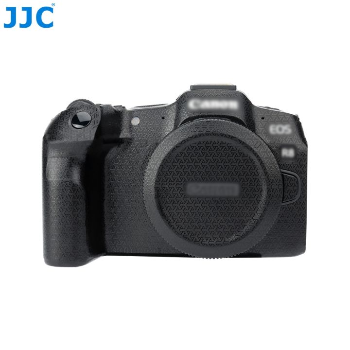 JJC EOS ฟิล์มป้องกันผิวสติกเกอร์กล้อง R8ชุดสำหรับแคนนอนกล้อง R8กันแผ่นฟิล์มกันรอยสติกเกอร์3M เงาสีดำ