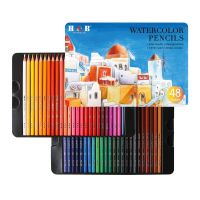 H&amp;B Colored Pencils 36/48/72 pcs Set Water-soluble High Quality Iron Box Pack Writing or Drawing Colored Lead Painting Set Drawing Drafting