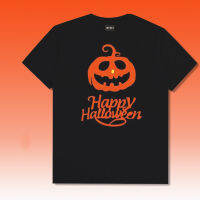 Halloween Pumpkin Head Crow And Owl Loose Casual Short-Sleeved Unisex Black T-shirt Mens Tops S-3XL S-5XL