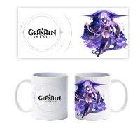 DIY Game Genshin Impact Cosplay Mug Raiden Shogun Water Cup   Yoimiya ceramic mug Kujo Sara cartoon coffee mug  christmas gift