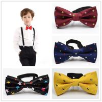 Children Bow Tie Baby Boy Kid Clothing Accessories Solid Color Gentleman Shirt Neck Tie Bowknot Dot Party Fashion Bowtie Ties Nails Screws Fasteners