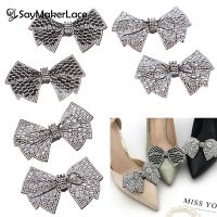 【CW】 2Pcs Rhinestones Wedding Prom Bow Shoe Decorations Accessories Bride