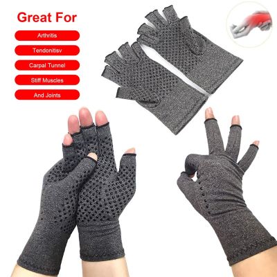 ☎✳▨ Compression Arthritis Gloves Wrist Support Cotton Joint Pain Relief Hand Brace Men Women Therapy Wristband Compression Gloves