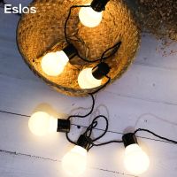 【☸2023 New☸】 na07037036036666 Eslas โคมไฟเทศกาล Led,สายไฟกลางแจ้งกันน้ำ Ip65สำหรับงานปาร์ตี้งานแต่งงานในสวนพวงมาลัย