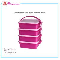 ภาชนะบรรจุอาหาร Tupperware Small Goody Box (4) 790ml with Cariolier