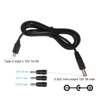 【Corner house】 USB C Type C PD ถึง12V 2.5X0.7Mm 3.5X1.35Mm 4.0X1.7Mm 5.5X2.5Mm Power Supply Cable For Router Modem Laptop Camera