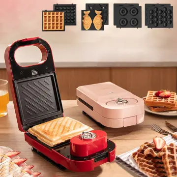 220v Electric Sandwich Maker Waffle Maker Toaster Baking Light