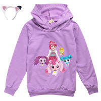 2023ฤดูใบไม้ร่วง Kawaii จับ Tenieping Hoodie เด็ก Hooded Sweatshirts เด็กผู้หญิงการ์ตูนเสื้อกันหนาวเด็ก Casual Outwear &amp; Coats