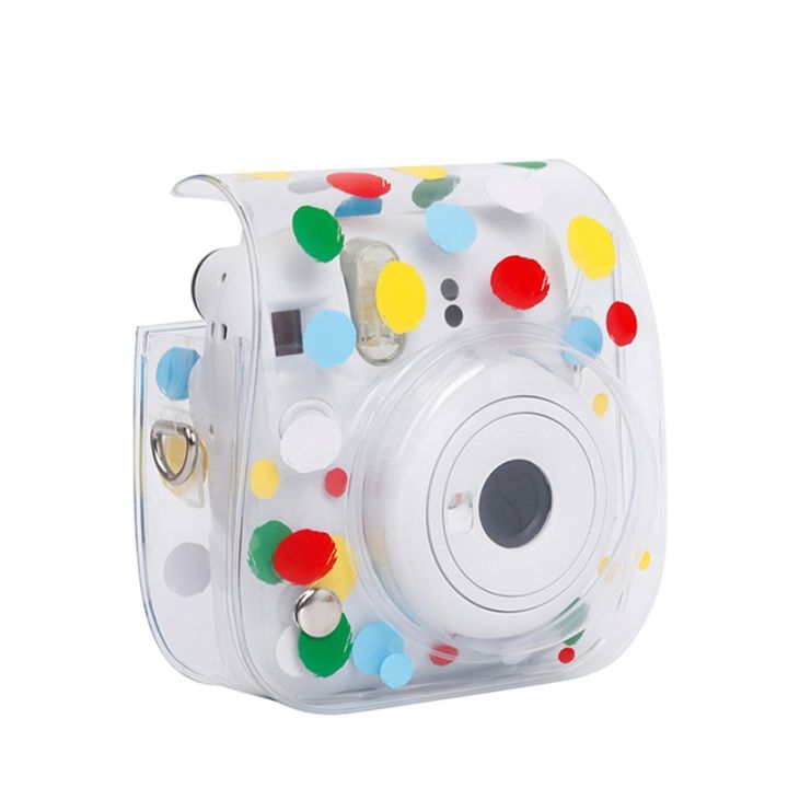 กระเป๋ากล้องสำเร็จรูปสำหรับ-fujifilm-instax-mini-12-11อุปกรณ์เสริมกล้องเคสกรอบใสแบบพกพาพร้อม-tali-bahu