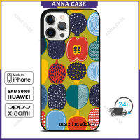 Marimekko 3252 กรณีโทรศัพท์มือถือ iPhone 14 Pro Max / iPhone 13 Pro Max / iPhone 12 Pro Max / Samsung Galaxy Note10 Plus / S22 Ultra ฝาครอบป้องกันการตก